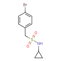 1-(4-bromophenyl)-N-cyclopropylmethanesulfonamide