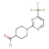 1-[4-(trifluoromethyl)pyrimidin-2-yl]piperidine-4-carbonyl chloride