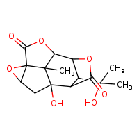 1-hydroxy-14-(2-hydroxypropan-2-yl)-13-methyl-4,7,10-trioxapentacyclo[6.4.1.1?,¹².0³,?.0?,¹³]tetradecane-6,11-dione