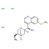 (1R)-1-[(2R,4S,5R)-5-ethenyl-1-azabicyclo[2.2.2]octan-2-yl]-1-(6-methoxyquinolin-4-yl)methanamine trihydrochloride