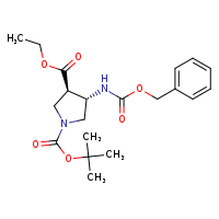 1-tert-butyl 3-ethyl (3R,4S)-4-{[(benzyloxy)carbonyl]amino}pyrrolidine-1,3-dicarboxylate
