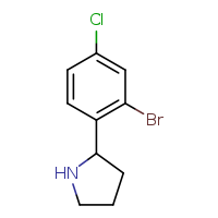 2-(2-bromo-4-chlorophenyl)pyrrolidine