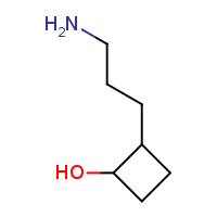 2-(3-aminopropyl)cyclobutan-1-ol