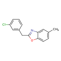 2-[(3-chlorophenyl)methyl]-5-methyl-1,3-benzoxazole