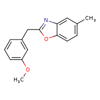 2-[(3-methoxyphenyl)methyl]-5-methyl-1,3-benzoxazole