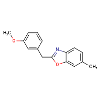 2-[(3-methoxyphenyl)methyl]-6-methyl-1,3-benzoxazole