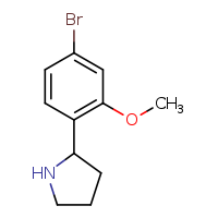 2-(4-bromo-2-methoxyphenyl)pyrrolidine