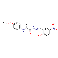 2-[(4-ethoxyphenyl)amino]-N'-[(E)-(2-hydroxy-5-nitrophenyl)methylidene]propanehydrazide