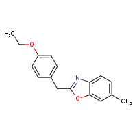 2-[(4-ethoxyphenyl)methyl]-6-methyl-1,3-benzoxazole