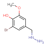 2-bromo-4-(hydrazinylmethyl)-6-methoxyphenol