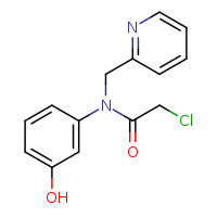 2-chloro-N-(3-hydroxyphenyl)-N-(pyridin-2-ylmethyl)acetamide