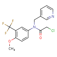 2-chloro-N-[4-methoxy-3-(trifluoromethyl)phenyl]-N-(pyridin-3-ylmethyl)acetamide