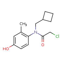 2-chloro-N-(cyclobutylmethyl)-N-(4-hydroxy-2-methylphenyl)acetamide