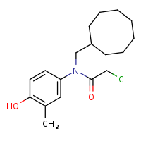 2-chloro-N-(cyclooctylmethyl)-N-(4-hydroxy-3-methylphenyl)acetamide