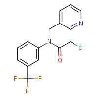 2-chloro-N-(pyridin-3-ylmethyl)-N-[3-(trifluoromethyl)phenyl]acetamide