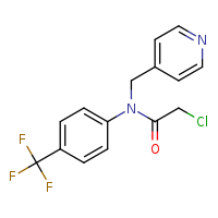 2-chloro-N-(pyridin-4-ylmethyl)-N-[4-(trifluoromethyl)phenyl]acetamide