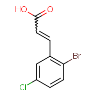 (2E)-3-(2-bromo-5-chlorophenyl)prop-2-enoic acid