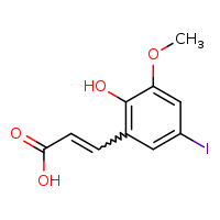 (2E)-3-(2-hydroxy-5-iodo-3-methoxyphenyl)prop-2-enoic acid