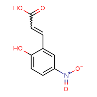 (2E)-3-(2-hydroxy-5-nitrophenyl)prop-2-enoic acid