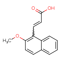 (2E)-3-(2-methoxynaphthalen-1-yl)prop-2-enoic acid