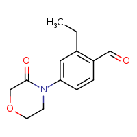 2-ethyl-4-(3-oxomorpholin-4-yl)benzaldehyde