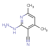 2-hydrazinyl-4,6-dimethylpyridine-3-carbonitrile