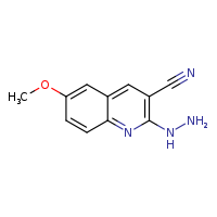 2-hydrazinyl-6-methoxyquinoline-3-carbonitrile