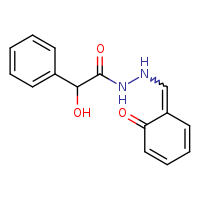 2-hydroxy-N'-{[(1E)-6-oxocyclohexa-2,4-dien-1-ylidene]methyl}-2-phenylacetohydrazide