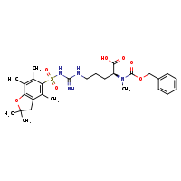(2S)-2-{[(benzyloxy)carbonyl](methyl)amino}-5-[N'-(2,2,4,6,7-pentamethyl-3H-1-benzofuran-5-ylsulfonyl)carbamimidamido]pentanoic acid