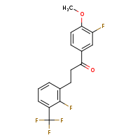 3-[2-fluoro-3-(trifluoromethyl)phenyl]-1-(3-fluoro-4-methoxyphenyl)propan-1-one