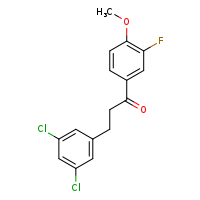 3-(3,5-dichlorophenyl)-1-(3-fluoro-4-methoxyphenyl)propan-1-one