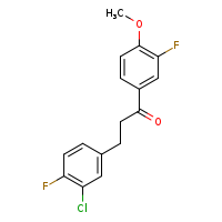 3-(3-chloro-4-fluorophenyl)-1-(3-fluoro-4-methoxyphenyl)propan-1-one