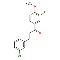 3-(3-chlorophenyl)-1-(3-fluoro-4-methoxyphenyl)propan-1-one