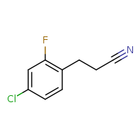 3-(4-chloro-2-fluorophenyl)propanenitrile