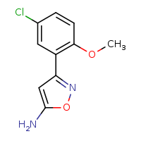 3-(5-chloro-2-methoxyphenyl)-1,2-oxazol-5-amine