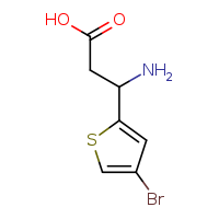 3-amino-3-(4-bromothiophen-2-yl)propanoic acid