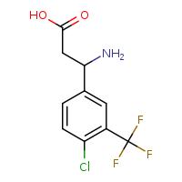 3-amino-3-[4-chloro-3-(trifluoromethyl)phenyl]propanoic acid