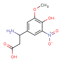 3-amino-3-(4-hydroxy-3-methoxy-5-nitrophenyl)propanoic acid