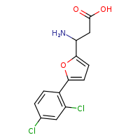 3-amino-3-[5-(2,4-dichlorophenyl)furan-2-yl]propanoic acid