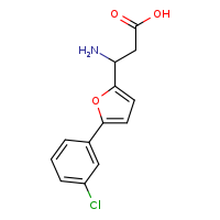 3-amino-3-[5-(3-chlorophenyl)furan-2-yl]propanoic acid