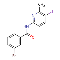 3-bromo-N-(5-iodo-6-methylpyridin-2-yl)benzamide