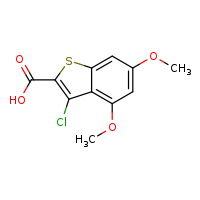 3-chloro-4,6-dimethoxy-1-benzothiophene-2-carboxylic acid