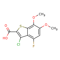3-chloro-4-fluoro-6,7-dimethoxy-1-benzothiophene-2-carboxylic acid