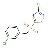 3-chloro-5-[(3-chlorophenyl)methanesulfonyl]-1,2,4-thiadiazole