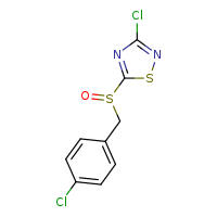 3-chloro-5-[(4-chlorophenyl)methanesulfinyl]-1,2,4-thiadiazole