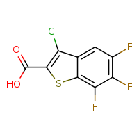 3-chloro-5,6,7-trifluoro-1-benzothiophene-2-carboxylic acid