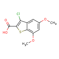 3-chloro-5,7-dimethoxy-1-benzothiophene-2-carboxylic acid