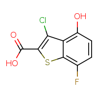 3-chloro-7-fluoro-4-hydroxy-1-benzothiophene-2-carboxylic acid