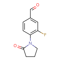 3-fluoro-4-(2-oxopyrrolidin-1-yl)benzaldehyde
