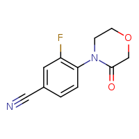 3-fluoro-4-(3-oxomorpholin-4-yl)benzonitrile
